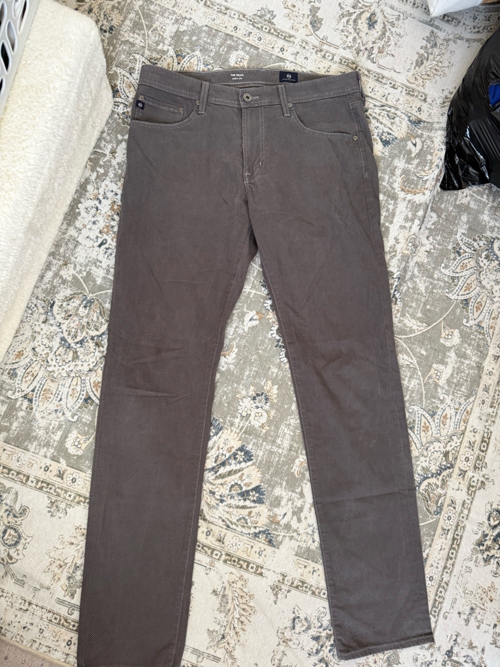 Ag Adriano Goldschmied Gray Slim Tapered Pants